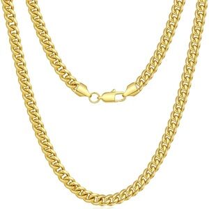 INSROAM 14k Gold chain minlmallst unisex 18inch new